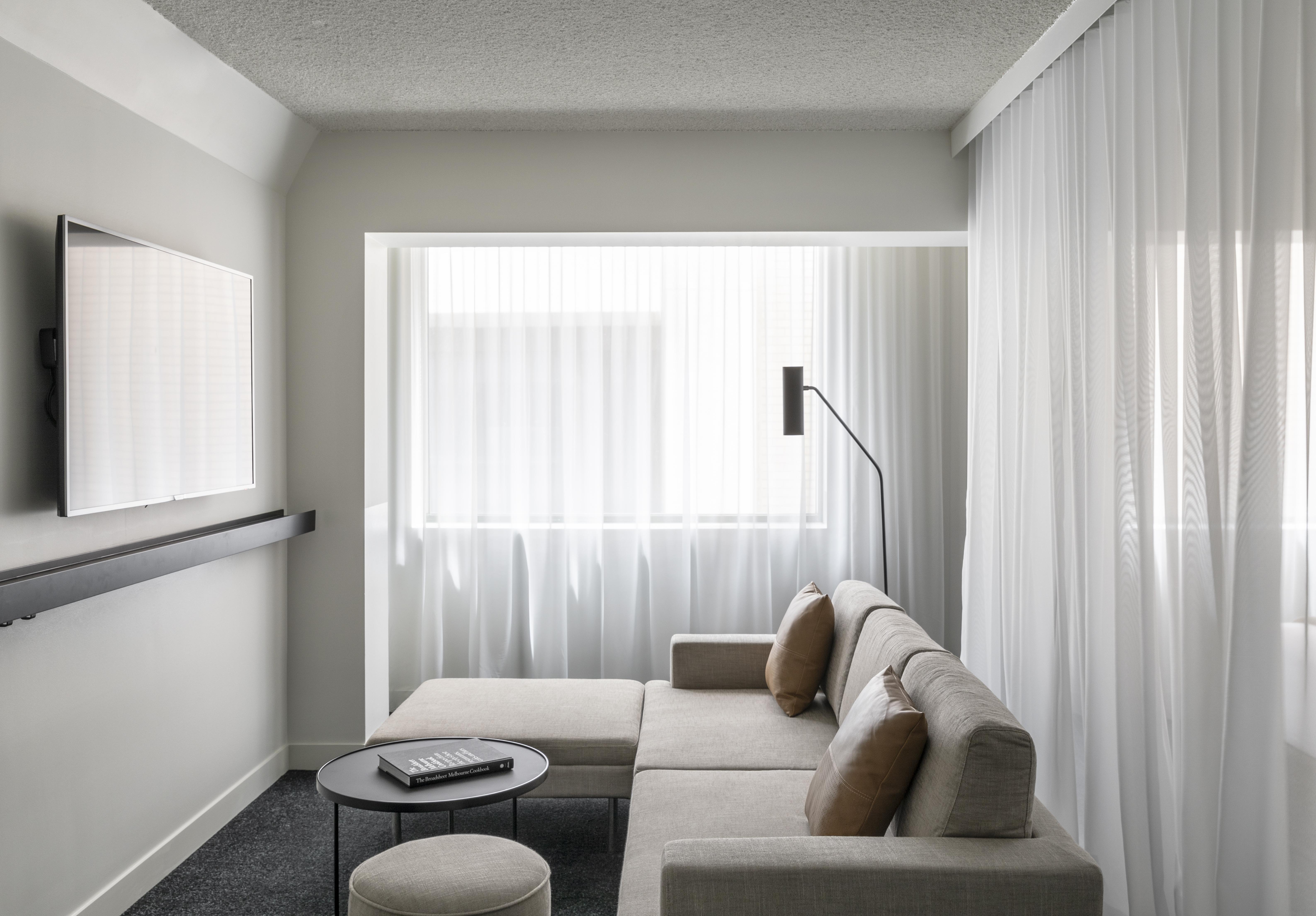 Lancemore Crossley St. Melbourne Exterior photo A living room at the Hotel