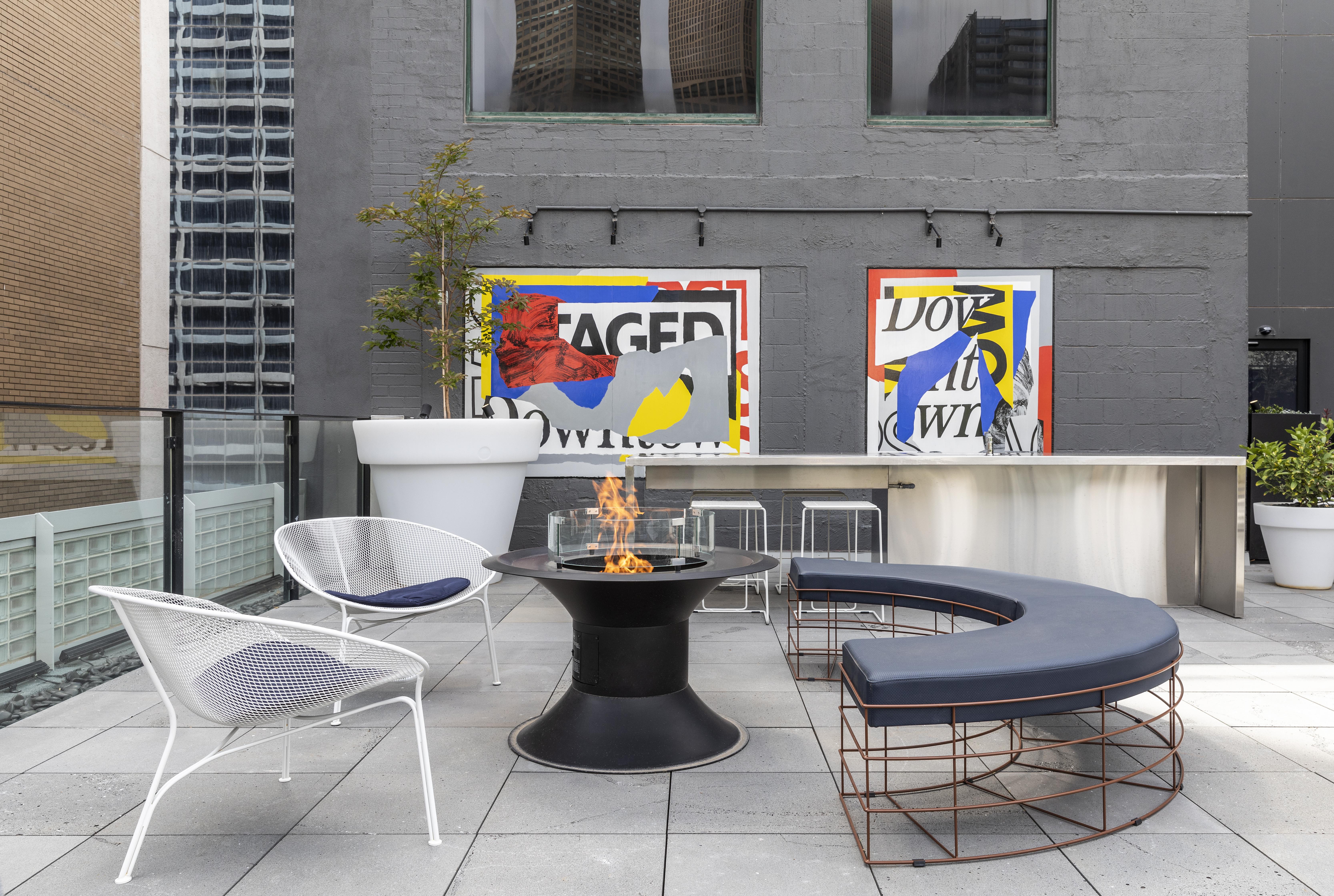 Lancemore Crossley St. Melbourne Exterior photo The rooftop terrace